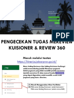 Panduan Monitoring Tugas Mereview Kuisioner & Review360