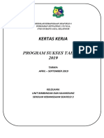 Kertas Kerja Program Sukses 2019