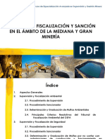 Supervisión, Fiscalización Y Sanción en El Ámbito de La Mediana Y Gran Minería