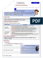 Evaluación Diagnóstica Comunicación 4to