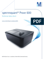 Spectroquant Prove 600: Technical Data Sheet