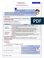 EVALUACIÓN DIAGNÓSTICA COMUNICACIÓN 5to y 6to