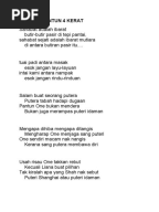 PANTUN PEMBUKA BICARA dan PENUTUP MAJLIS