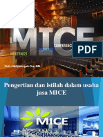 MICE PERTEMUAN 1 (Pengertian Dan Istilah Dalam Usaha Jasa MICE)