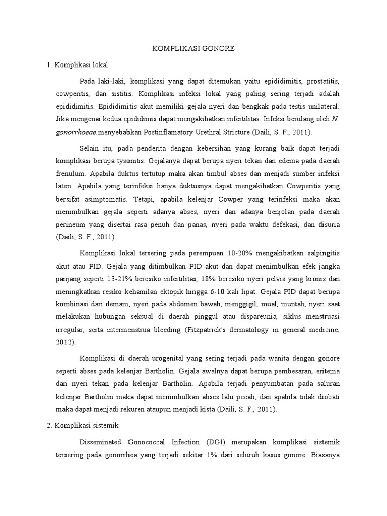 Komplikasi Gonore PDF
