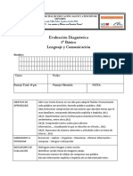 Evaluacion Diagnostica Lenguaje