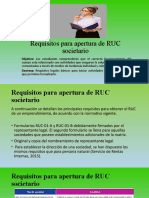 Requisitos para Apertura de RUC