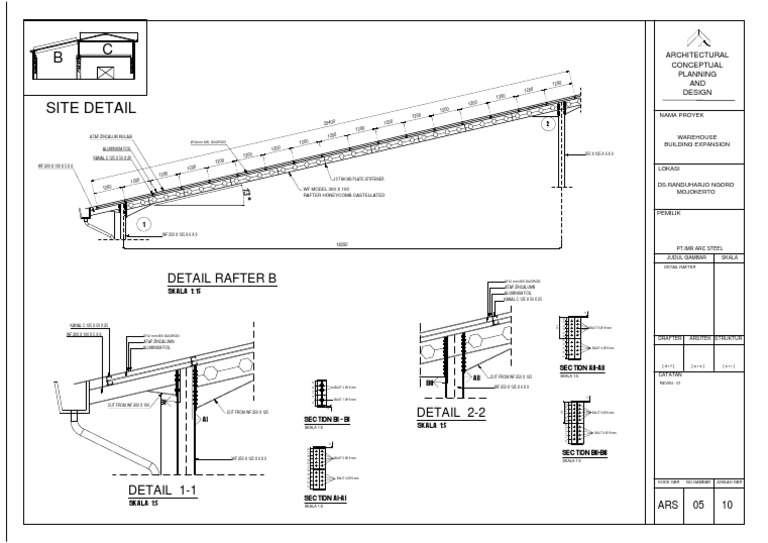 Rafter Connection Details for Warehouse Expansion | PDF | Aluminium ...