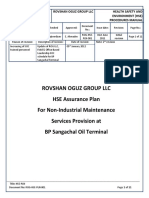 ROG ST HSE Assurance Plan 2012