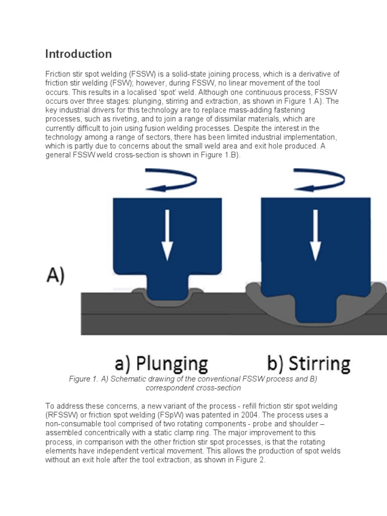 Overview of Refill Friction Stir Spot Welding | PDF | Construction ...