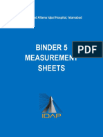 Binder 5 Measurement Sheets