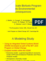 A Global-Scale Biofuels Program and Its Environmental Consequences