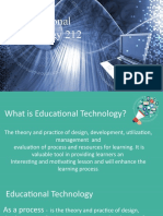 Educational Technology 212