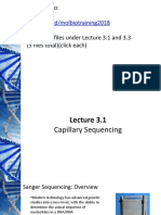 Lecture 3.1 (Capillary Sequencing