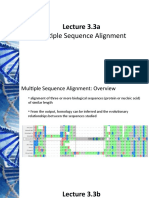 Lecture 3.3 (Multiple Sequence Alignment and Phylogeny) (SEAS)