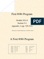 M14.4 First 8086 Program