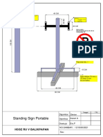 Design Tiang Rambu Portable