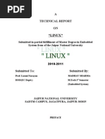 "Linux": A Technical Report ON