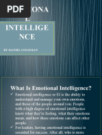 Emotiona L Intellige NCE: by Daniel Goleman