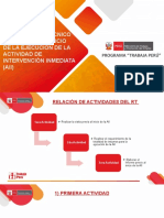 Actividades Del RT Previas Al Inicio de La Ejecución de La Aii