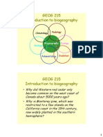 GEOG 215 Introduction To Biogeography: Climatology