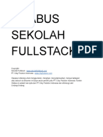 Silabus Sekolah Fullstack - Feb 2021