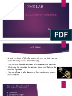 Bme Lab: Belt Drive Vs Chain Drive Vs Gear Drive
