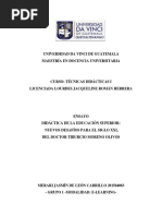 Ensayo Didáctica y Los Desafios en La Educación Superior