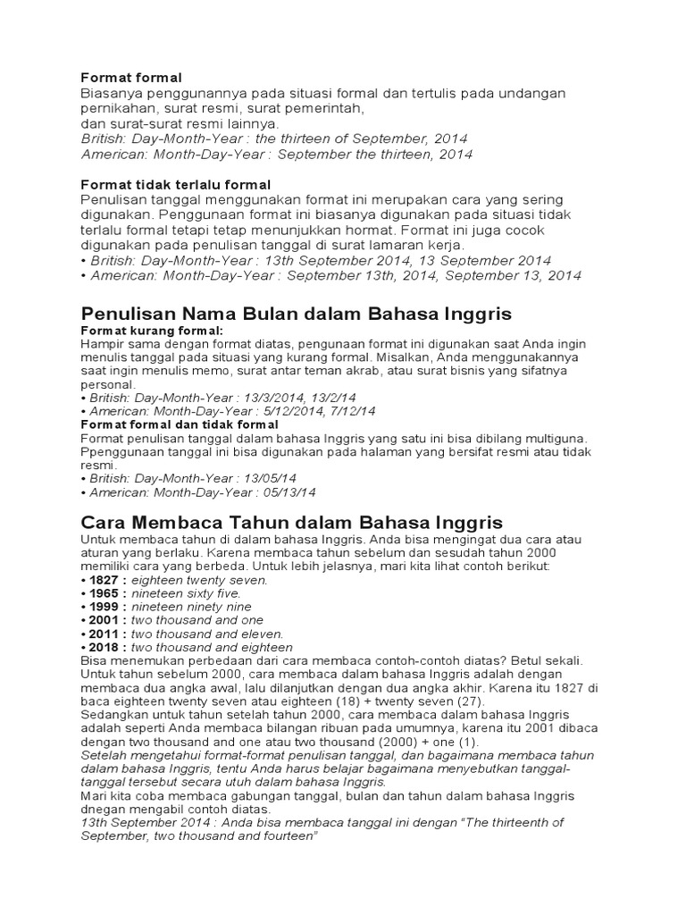 Format Formal | PDF