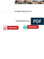 Fixed Deposit Receipt Format