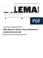 Bobo-Hipsterii, Viitoarea Clasă Conducătoare A Următoarelor Generații - Dilema Veche