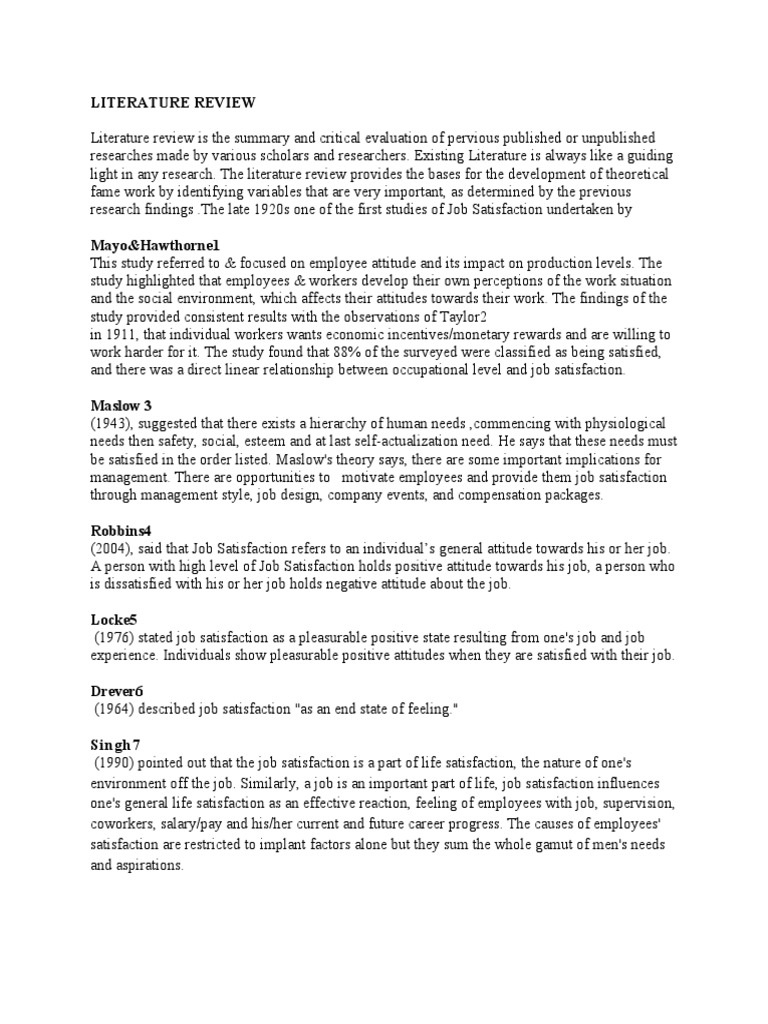 Ten Simple Rules for Writing a Literature Review - PMC