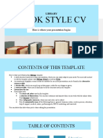 Library Book Style CV by Slidesgo