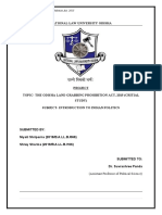 The Odisha Land Grabbing Prohibition Act, 2015: (Assistant Professor of Political Science)