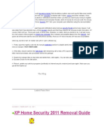 Remove XP Home Security 2011 Fake Antivirus Program