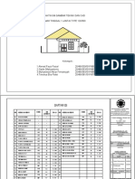 Gambar Kerja Rumah Tinggal 1 Lantai Type 120/300