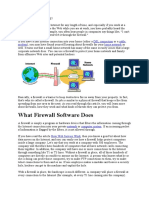 What Firewall Software Does: DSL Connection Cable Modem Home Network