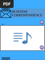 Week 4 - Business Correspondence