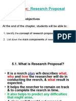 Chapter-Five: Research Proposal