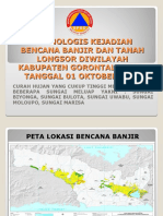 Kronologis Kejadian Bencan Banjir Dan Tanah Longsor Diwilayah