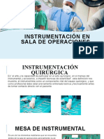 Instrumentación quirúrgica: preparación de la mesa de mayo