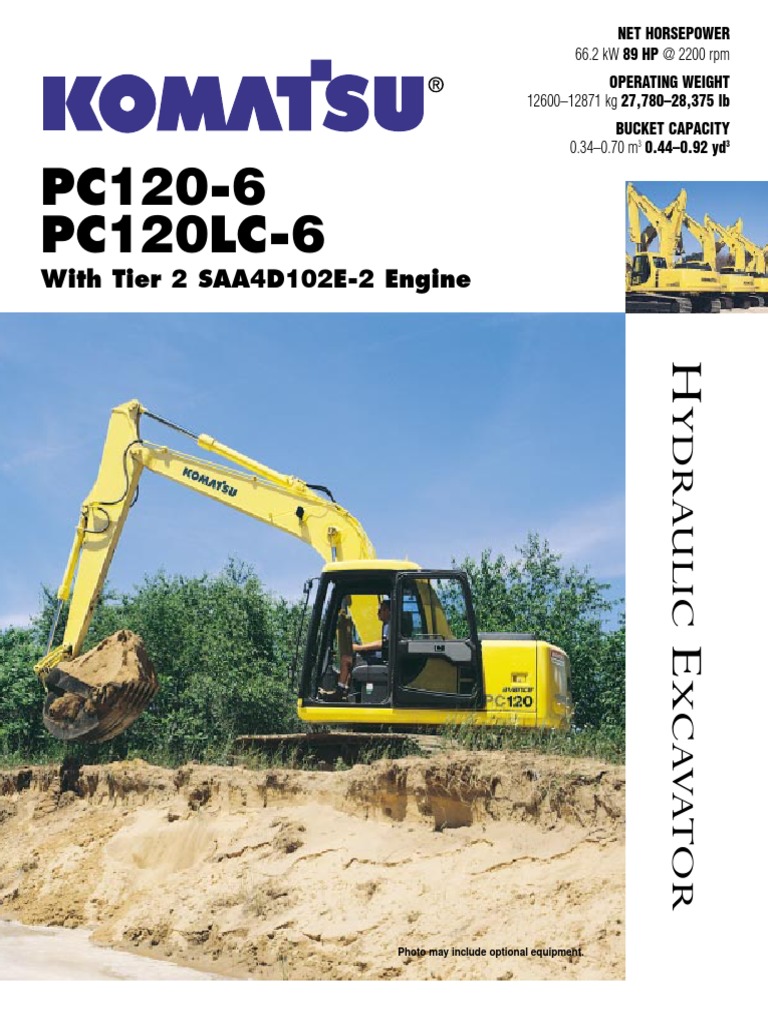 PC120-6 PC120LC-6: With Tier 2 SAA4D102E-2 Engine | PDF | Horsepower ...