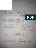 Supw Project by Vivek Pandey