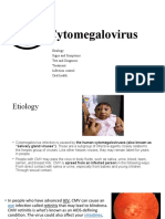 Cytomegalovirus: Etiology Signs and Symptoms Test and Diagnosis Treatment Infection Control Oral Health
