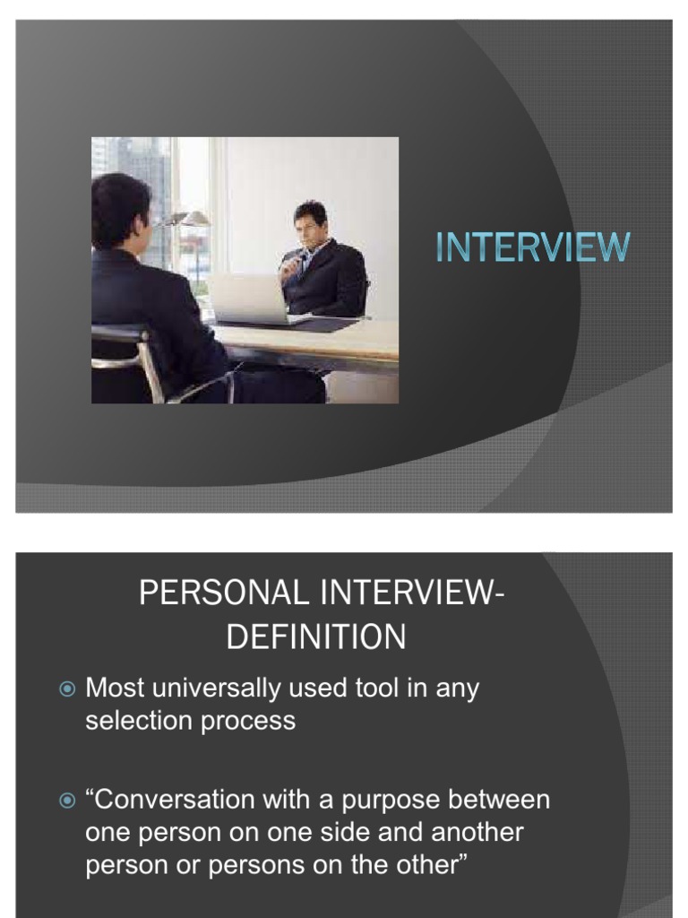 Interview | PDF