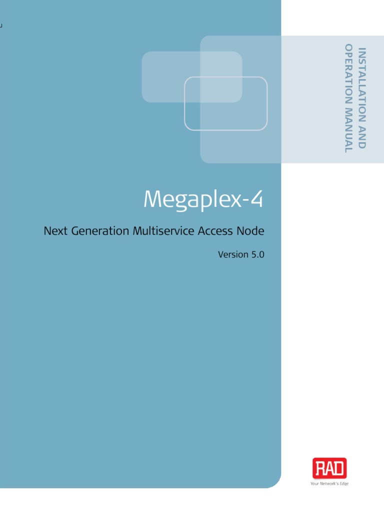 Megaplex 4 Ver 5.0 Installation and Operation Manual PDF