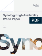 Synology High Availability White Paper: Based On