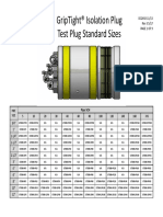 Griptight® Isolation Plug Test Plug Standard Sizes: Dc2692 11/13 Rev 3 5/17 Page 1 of 9