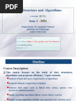 Data Structure and Algorithms: Sem. I