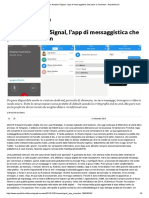 Come funziona Signal, l'app di messaggistica che piace a Snowden - Repubblica.it